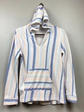 Roxy Girl Baja Surf Poncho Hooded With Pocket Sz XL 18/20 Beach Summer Cover Up